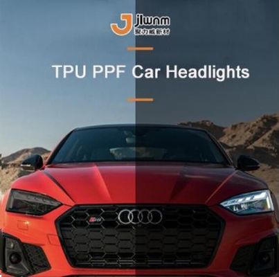 Removable Glue Car Headlight Protective PPF Headlight Tint Film 0.3x15m